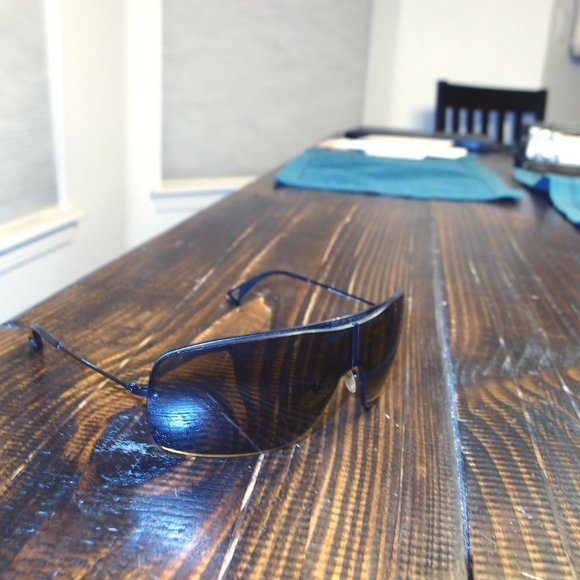 Emporio armani unisex shield sunglasses-italy/ amber lens. EA 0364/S main image 7